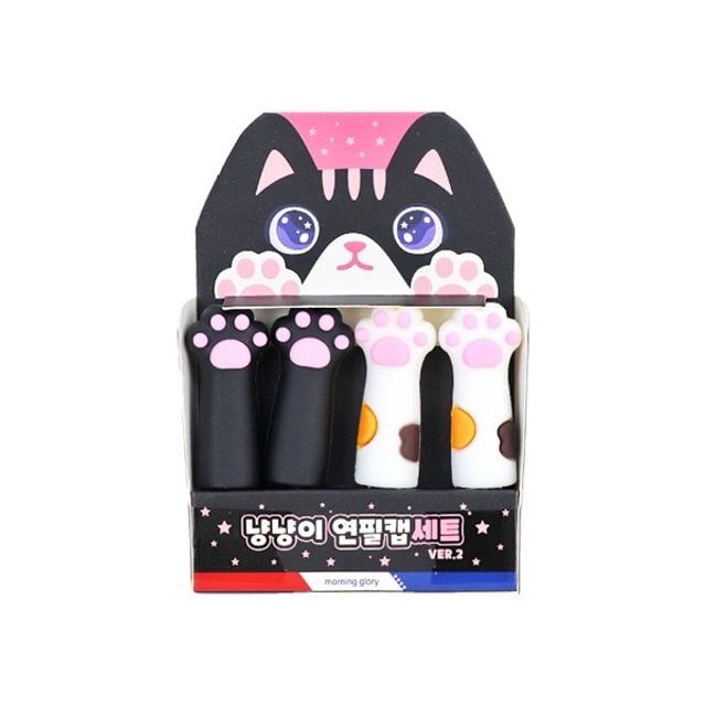(모닝글로리)1500 냥냥이 연필캡 세트 - 메인 이미지