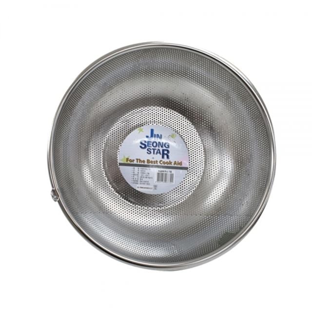 스텐 타공바구니 7호 340mm 야채씻기 채반 야채채반 - 상품 이미지