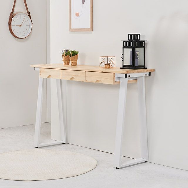 가구의서 CZ3155 원목 서랍 테이블 1200x350x760mm