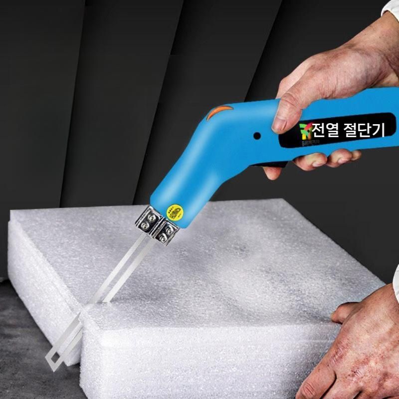 스티로폼절단기 커팅기 커터기 절단기 폼보드 열선칼 열선커터기 재단 커터 가열  300W 온도 조절 + 5cm 열 나이프 - 상품 이미지