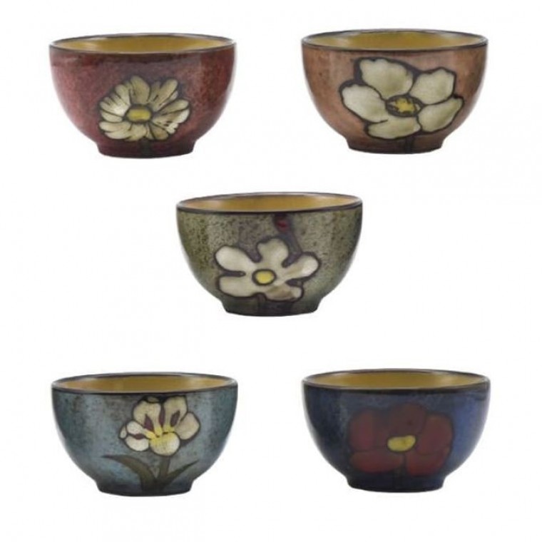소담 면기 도자기 대접 냉면기 라면 그릇 5P 17CM - 상품 이미지