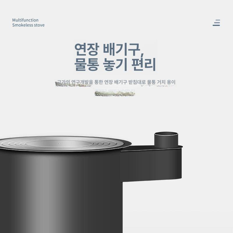 무연 이동식 대형 철제 난로 실내용 두꺼운 농가용 파이어우드 스토브 30 35cm - 상세 이미지 4
