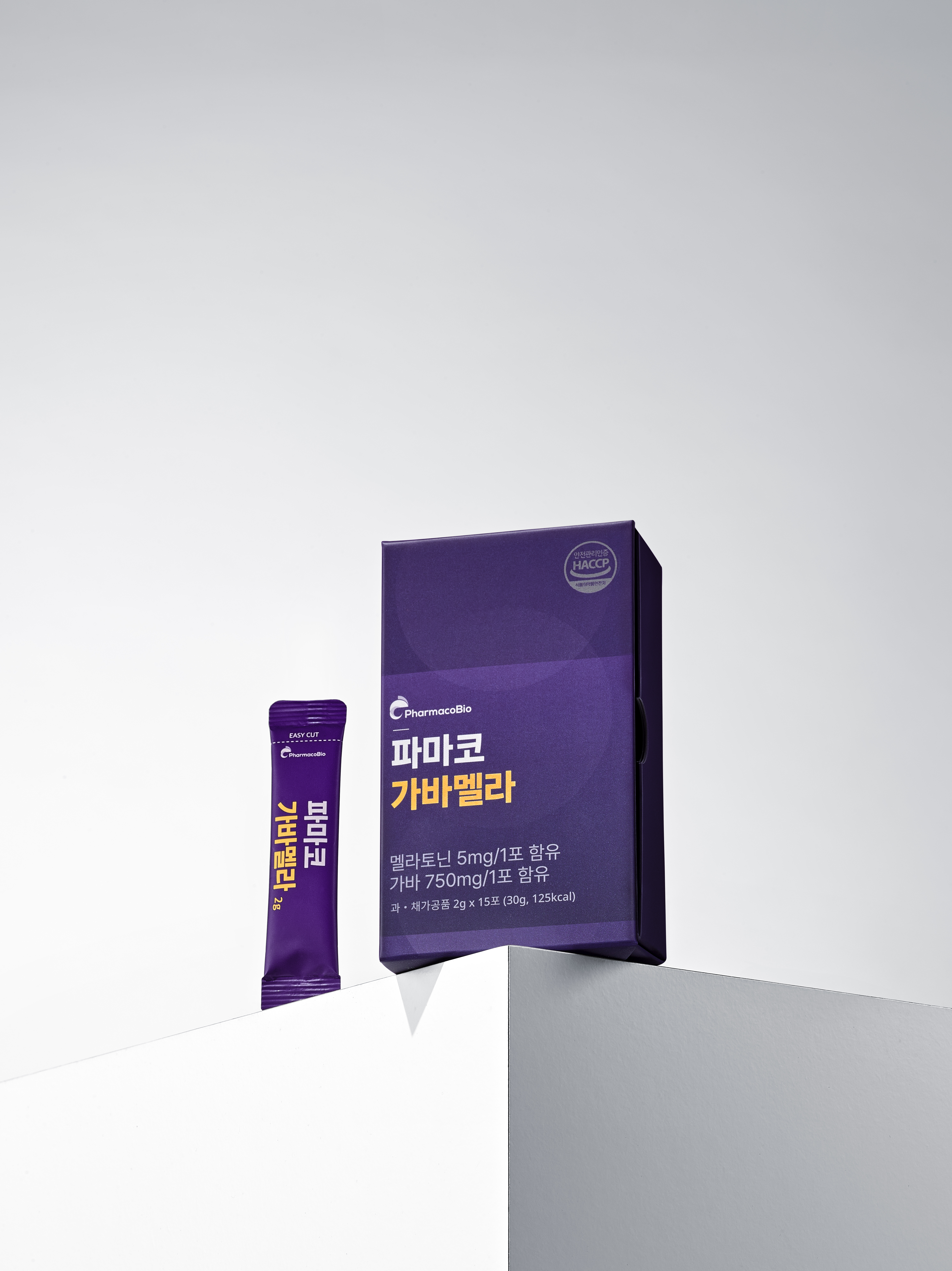 가바멜라 멜라토닌 5mg GABA 750mg 식물성 유산균 발효 15포 - 상세 이미지 3