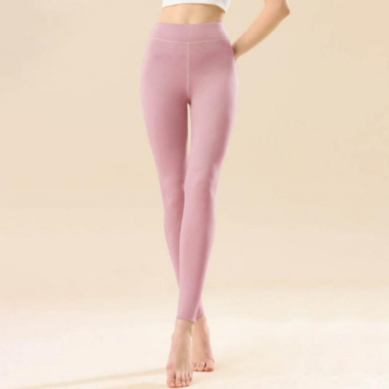 하이웨스트 쫄쫄이 스티치 디테일 여성 기모 레깅스 - 메인 이미지