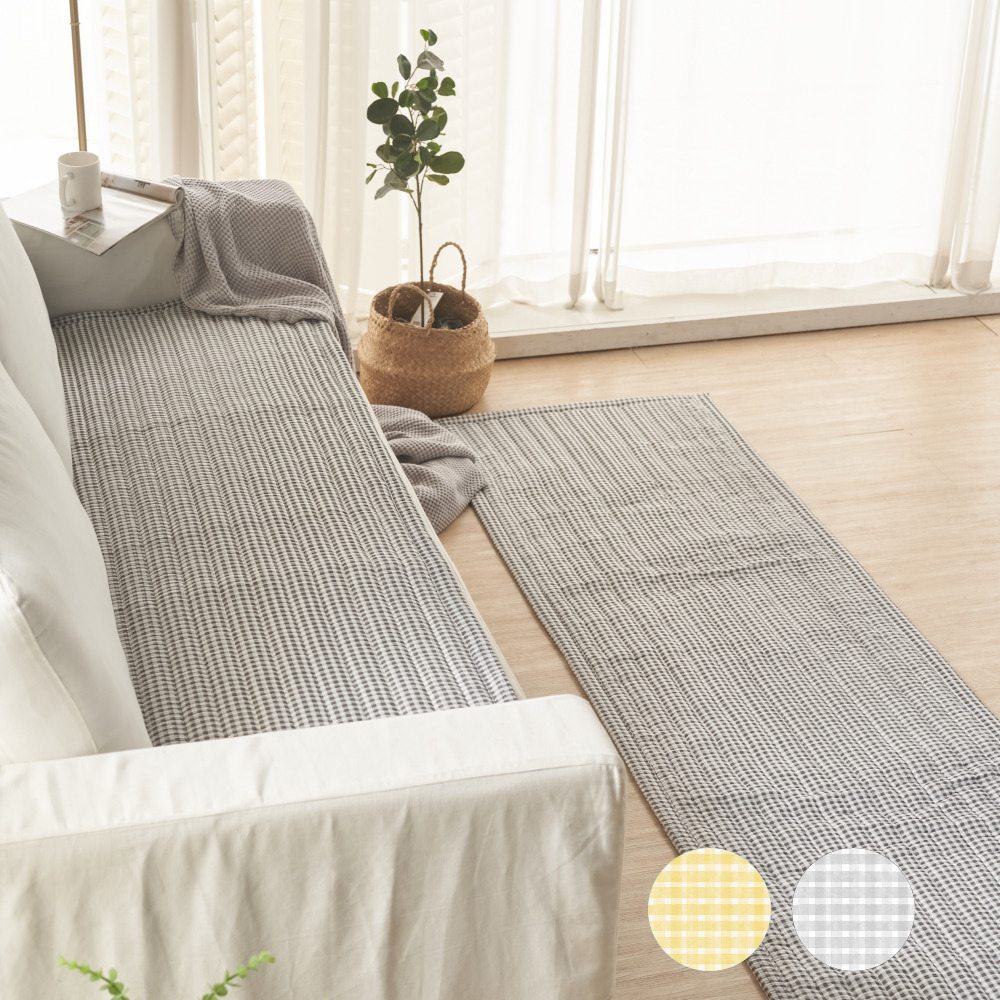 국내생산 여름 시어서커 소파매트 쇼파커버 쇼파패드 4인용 65cmx230cm