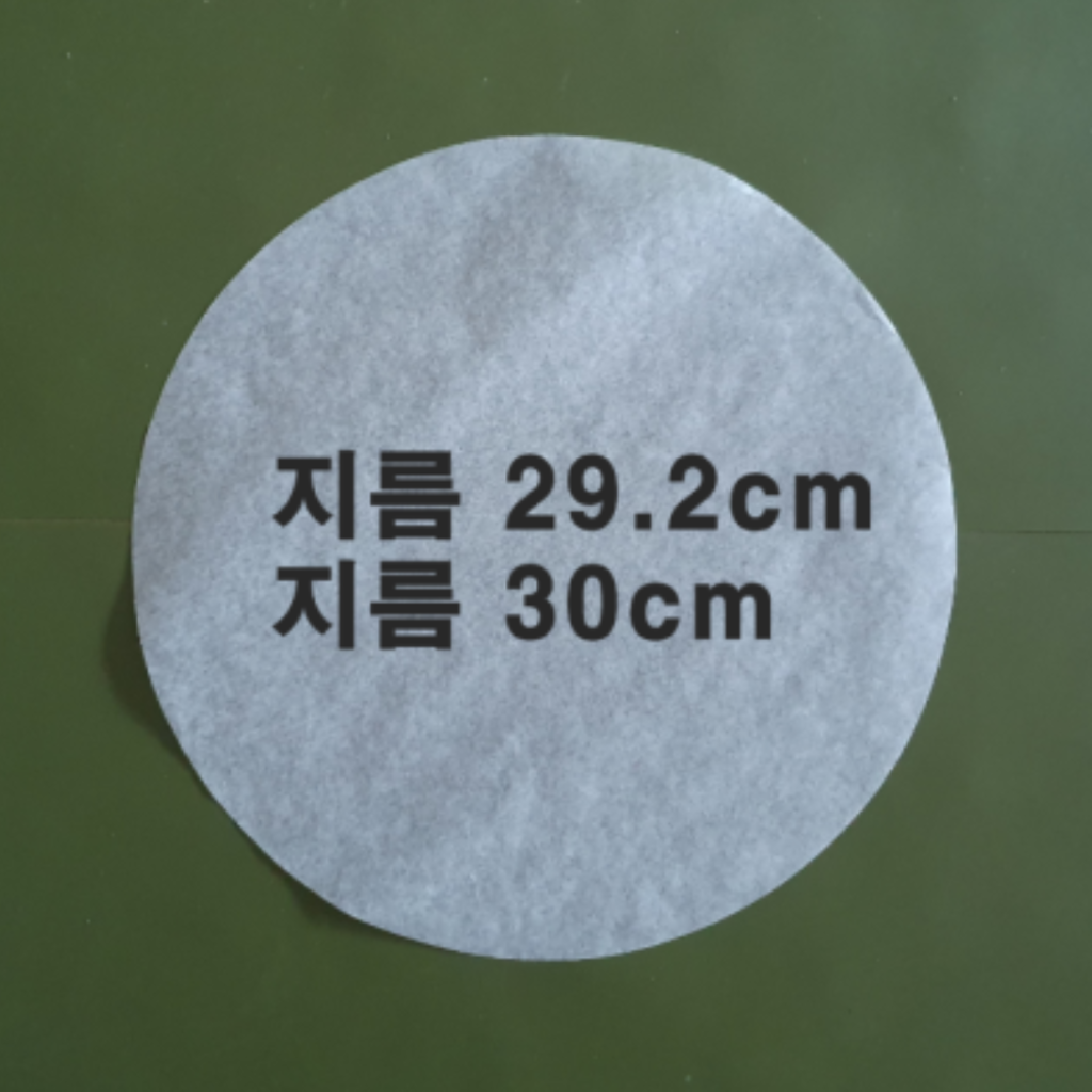 원형종이호일 지름29.2cm ,30cm 600장 1000장 후라이펜,불판,접시받침용 - 상품 이미지