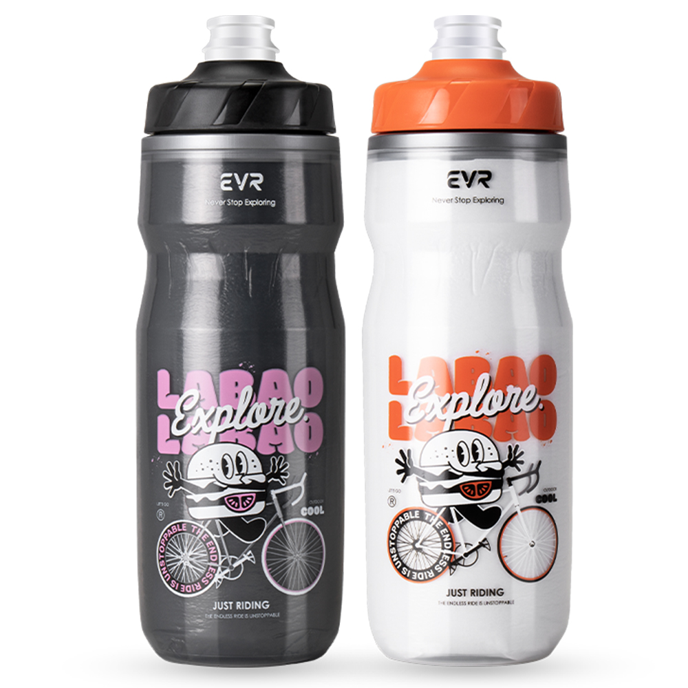 EVR 이브이알 자전거 보냉물통 스포츠물병 위생커버 610ml EVR 909 - 상품 이미지