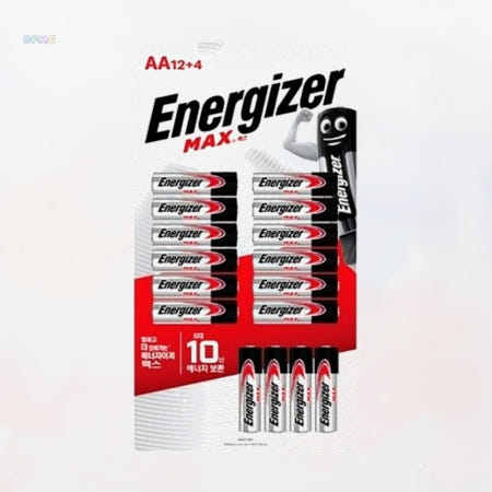 [단풍협력사]에너자이저 알카라인 건전지 배터리 맥스 AA 12플러스4 16개입 10개입