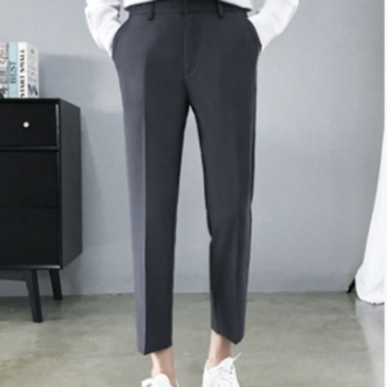 남자 슬랙스 팬츠 정장 바지 와이드 9부 3색 - 상품 이미지