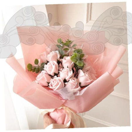 핑크 장미 비누꽃 꽃다발 어버이날 스승의날 졸업식 입학식 감사 선물용