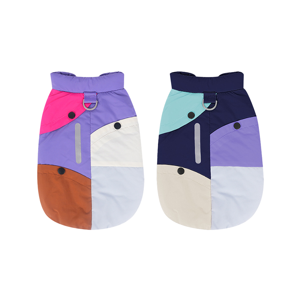 강아지 프리미엄 컬러 팔레트 반사 하네스 패딩 조끼 2컬러 5사이즈