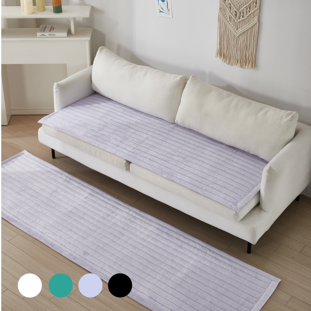 국내생산 극세사 소파매트 쇼파커버 쇼파패드 3인용 65cmx180cm