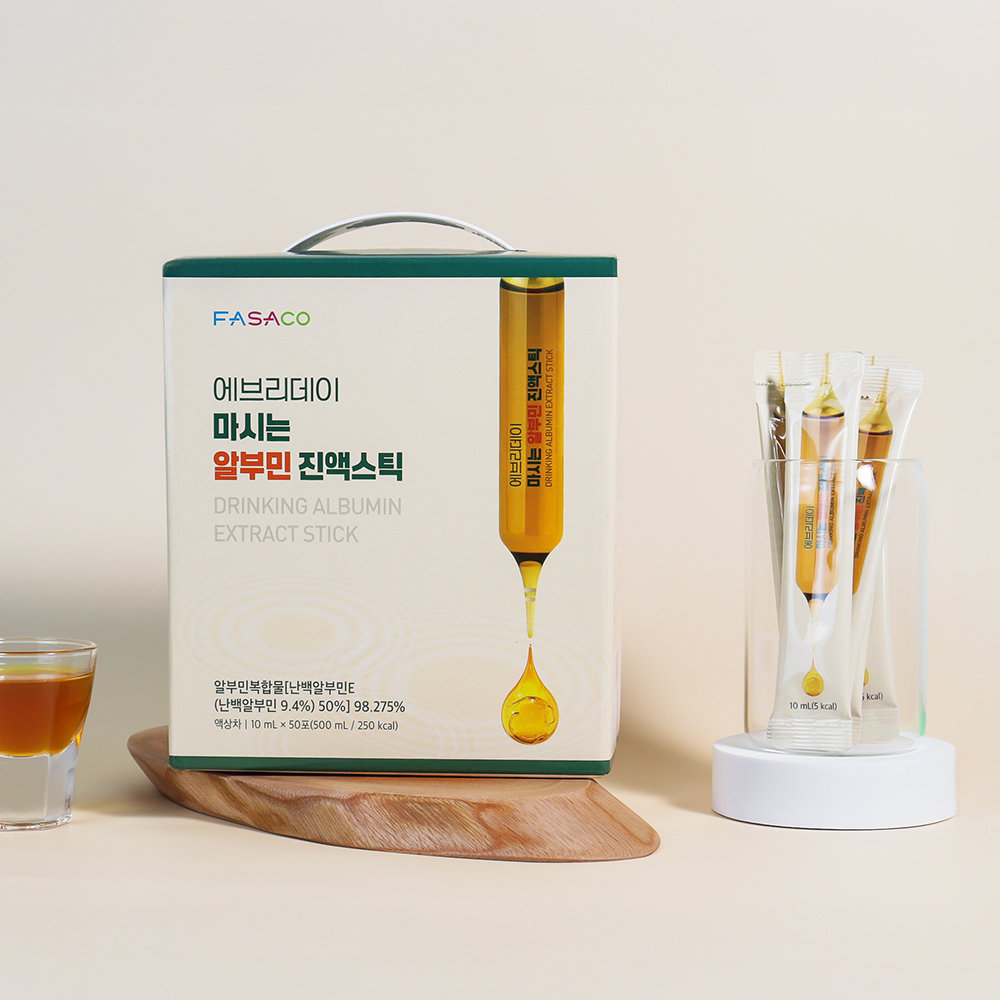 FASACO 에브리데이 마시는 알부민진액스틱 알부민영양제 10 mL 50포 100포 - 상세 이미지 3
