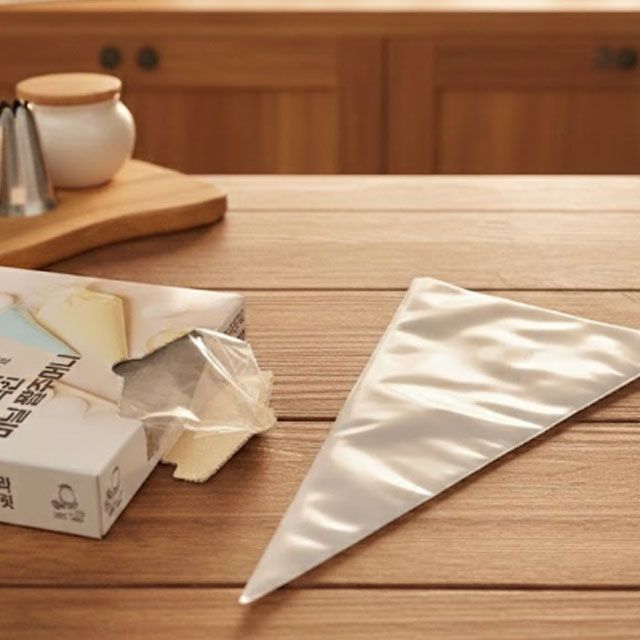일회용 비닐 짤주머니 생크림 베이킹 케이스형 비닐짤주머니 50매 - 상세 이미지 4