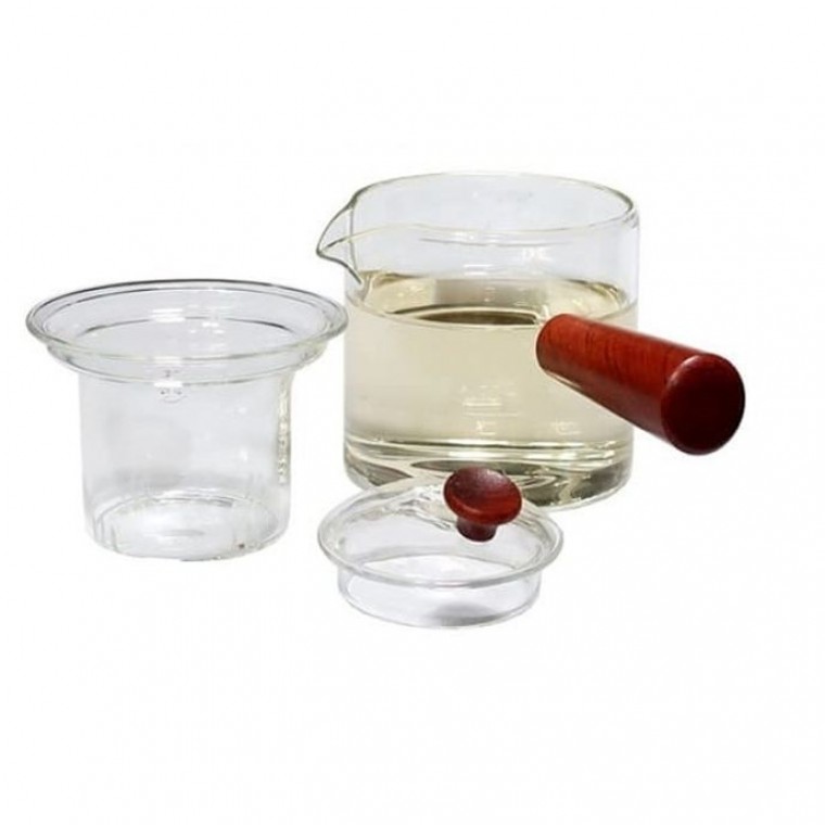 모던 유리 티포트 차포트 보리차 녹차 티팟 400ML - 메인 이미지