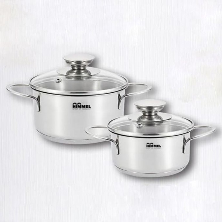 힘멜 인덕션 냄비 세트 라면 찌개 스텐 2종 - 상품 이미지