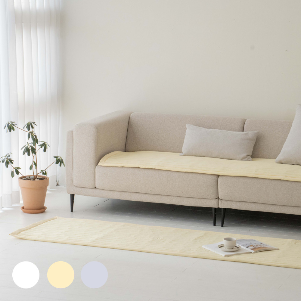 국내생산 알러지케어 소파매트 쇼파커버 쇼파패드 4인용 65cmx230cm