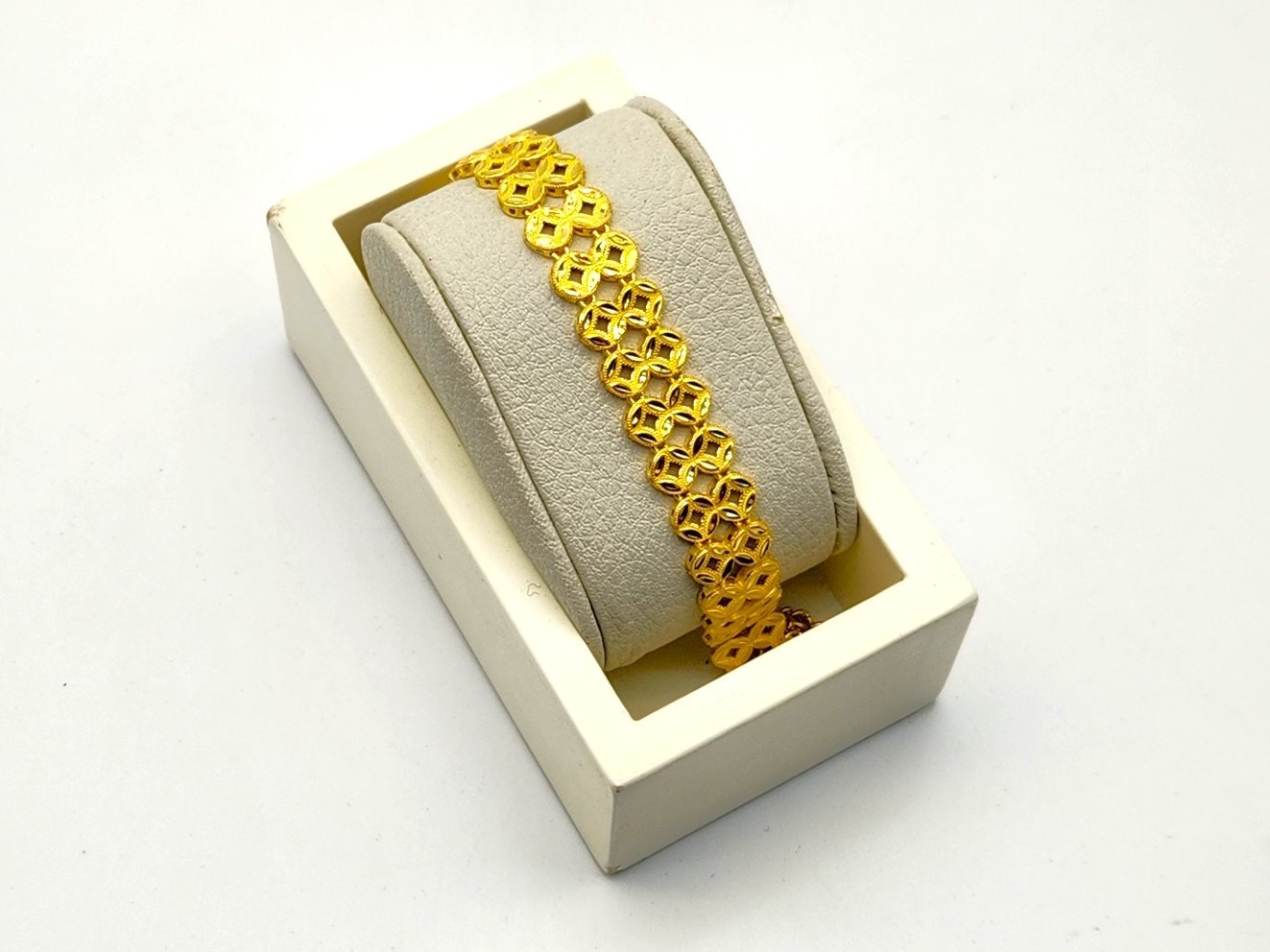 24K 순금 18.75g(5) 새미 팔찌(18K 연결고리 장식)