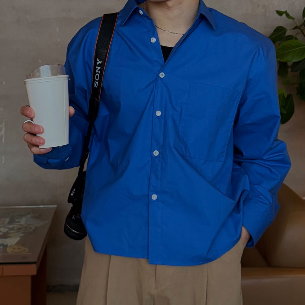 아웃핏 남자 셔츠 미니멀 크롭 5colors 이미지 6