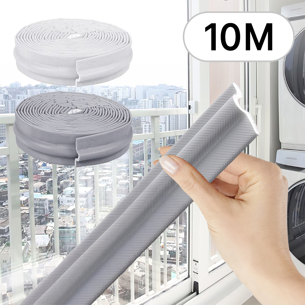 끼우는 문풍지 창문 틈새막이 창틀 틈막이 샷시 스펀지 우레탄 실리콘 바람막이 10M - 상품 이미지