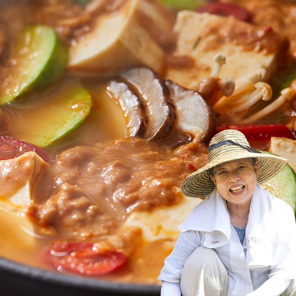 안송자 청국장 찌개 냄새적고 두부많은 국산콩100% 동화가든 밀키트 (2~3인분) - 상품 이미지