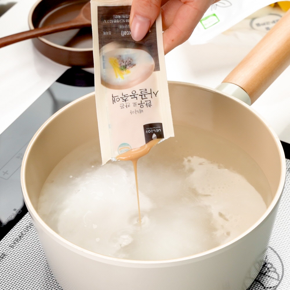 간편요리재료 [ 간편 매생이 2봉 + 사골액 2봉 ] 국산 동결 큐브 블록 죽 라면 떡국 - 상세 이미지 3