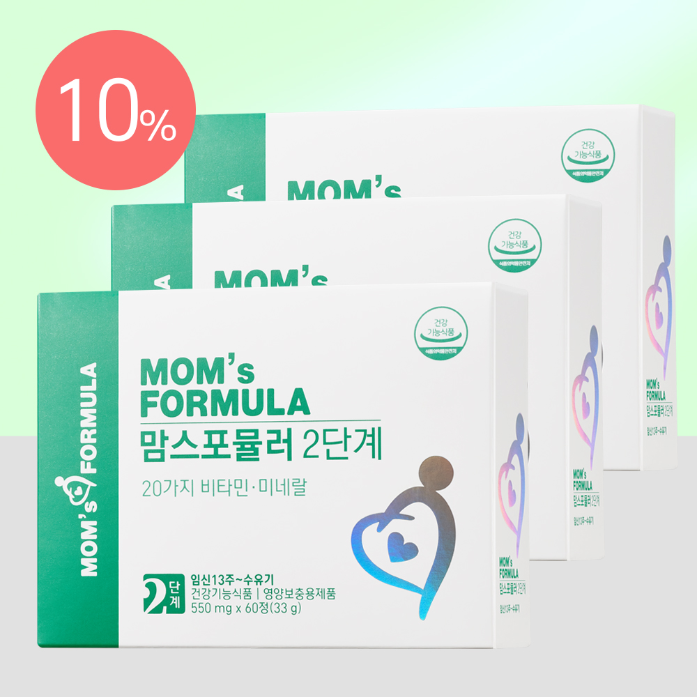 맘스 포뮬러 2단계 임산부 철분제 산후 출산후 수유부 철분 영양제 비헴철 3세트