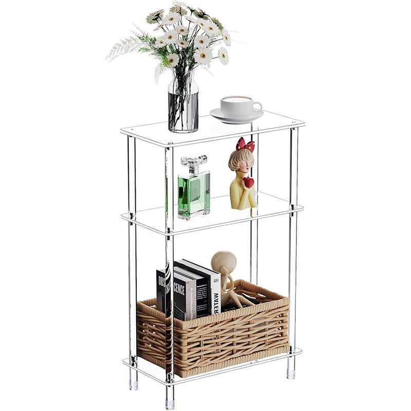 아크릴 보조테이블 슬림 인테리어 선반 소품 진열대