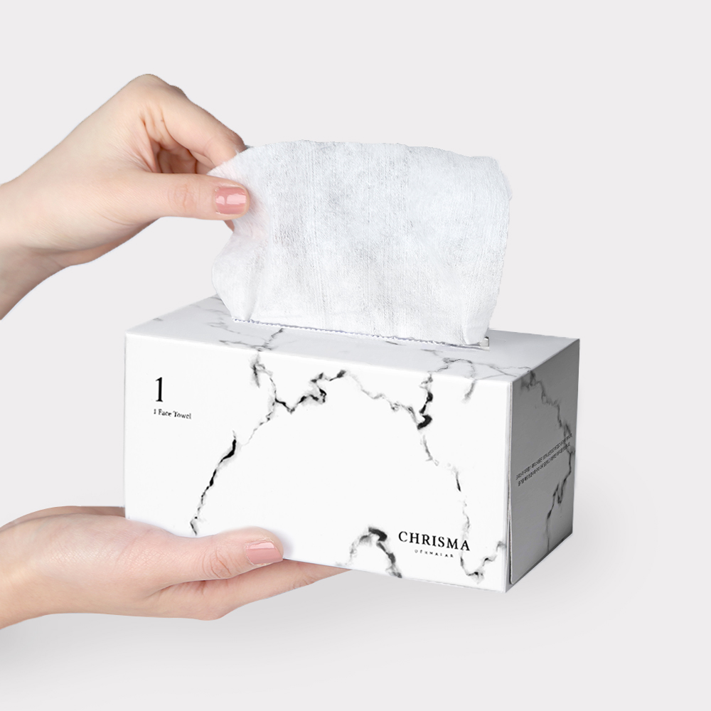 크리스마 수건대용 일회용 순면 100% 페이스타올 80매