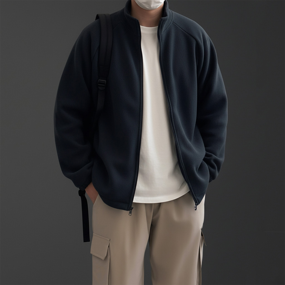 양털후리스 남성후리스집업 폴리스자켓 남자퍼자켓 - 상세 이미지 4
