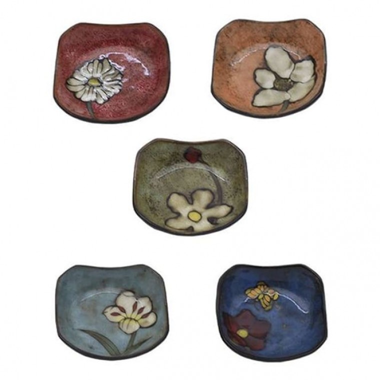 소담 도자기 접시 샐러드 반찬 식기 앞접시 15cm 5P - 메인 이미지