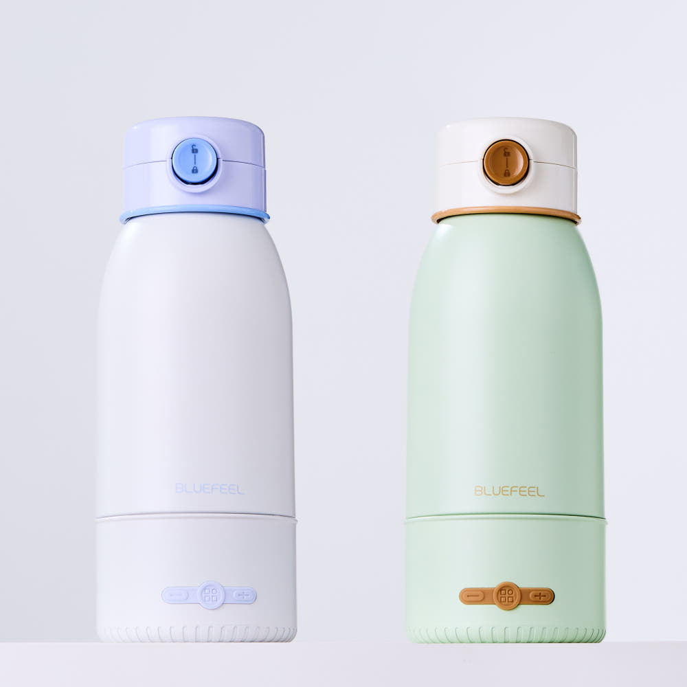 블루필 힛백 가열 텀블러 휴대용 분유포트 무선 전기포트 이유식 여행용 티 커피 500ml