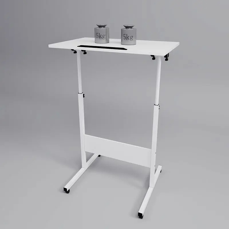스탠딩 책상 높이 조절 리프팅 각도조절 이동식 스틸프레임 흰색 각도조절 60x40cm 이미지 6