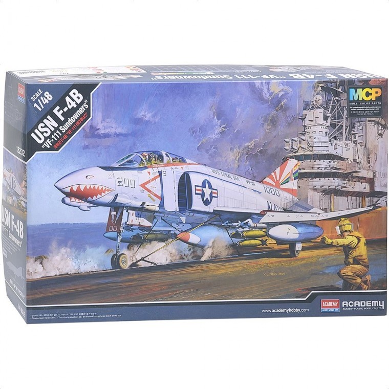 아카데미과학 F-4B VF-111 썬다우너스 프라모델 전투기 밀리터리 조립 장난감 선물 - 메인 이미지