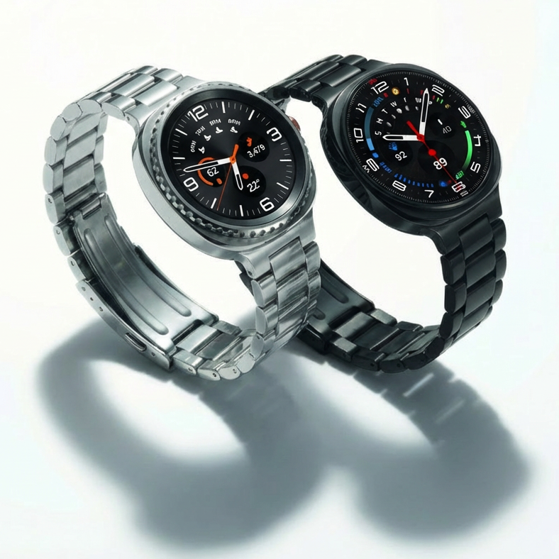 갤럭시워치8 클래식 메탈 스트랩 시계줄 교체 원클릭 밴드 40mm 44mm 46mm 호환