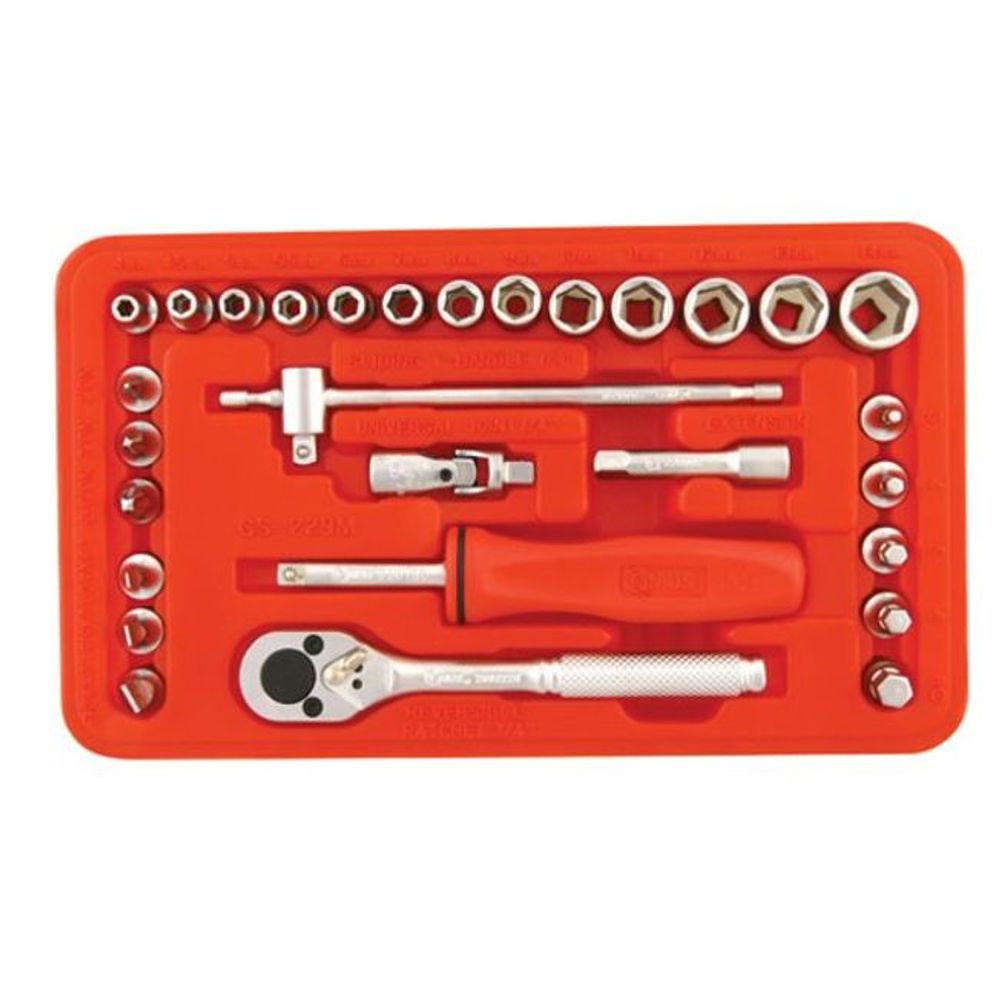 핸드소켓set GS-229M(1/4inchx4-14)29P - 메인 이미지