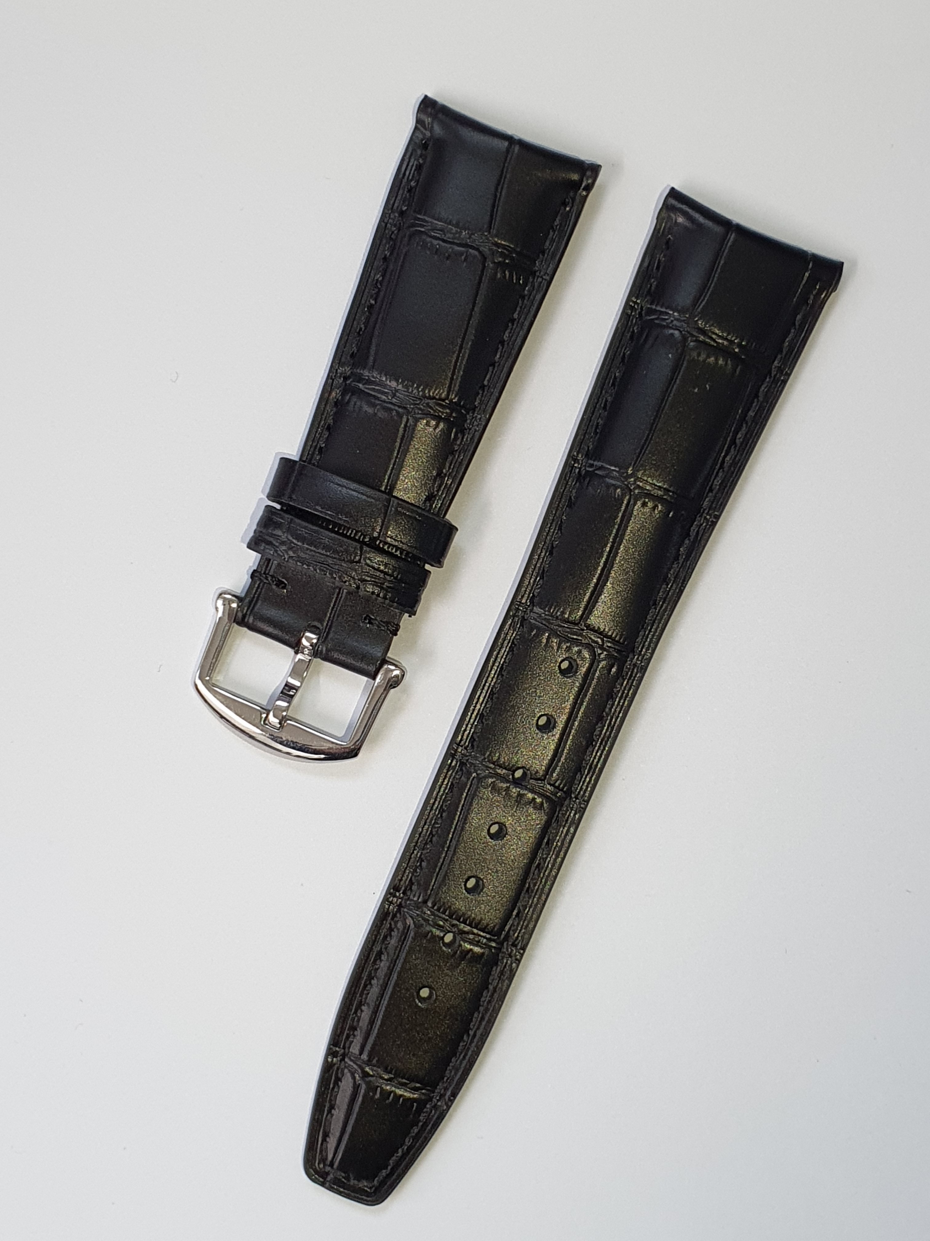 오메가 씨마스터 호환 가죽 시계줄 22mm 교체용 핀버클 - 상세 이미지 5