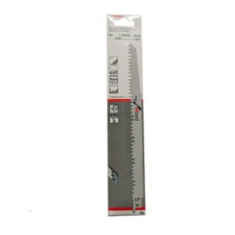 보쉬 목재용 컷소날 나무 전기톱날 S1531L 5pcs - 메인 이미지