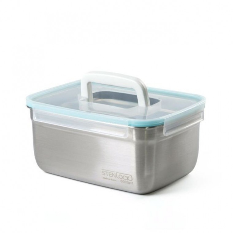 스텐락 밀폐용기 핸드형 반찬통 김치통 찬기 6000ml - 메인 이미지