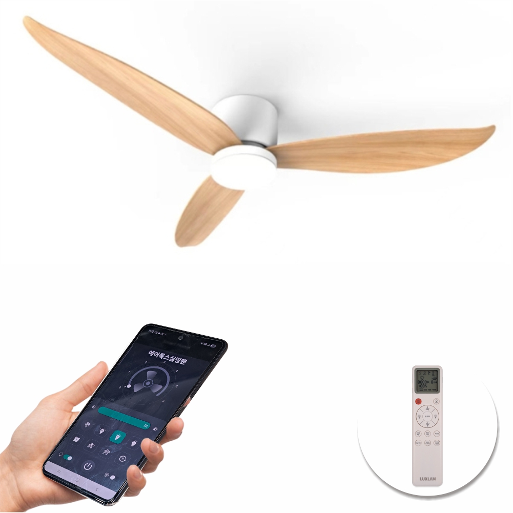에어룩스 실링팬 V2 LED 조명 스마트 IOT 113Cm(42인치) 우드 거실 씰링팬 - 상세 이미지 2