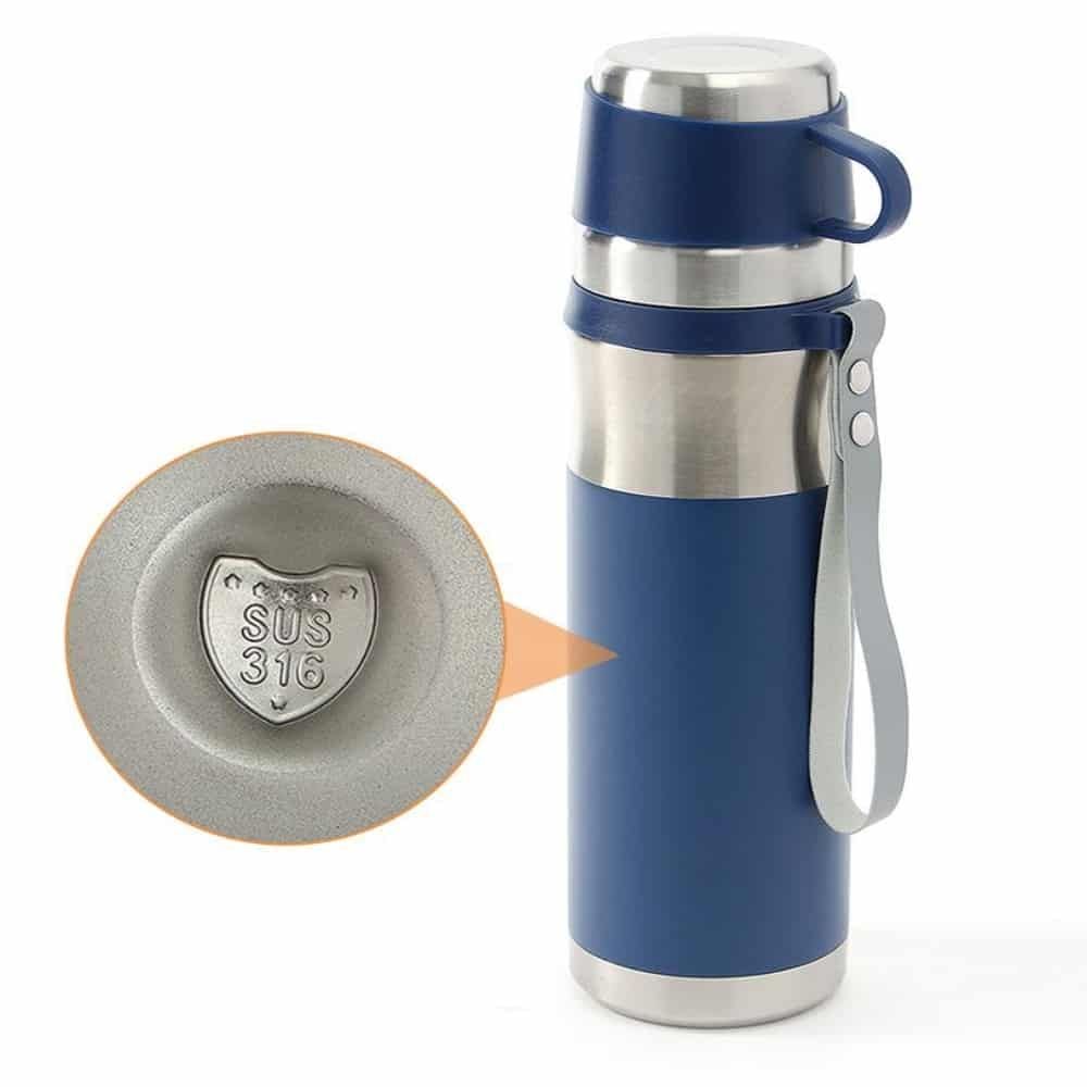 휴대용 보온병(750ml) (블루) 휴대용물병 물통 - 메인 이미지