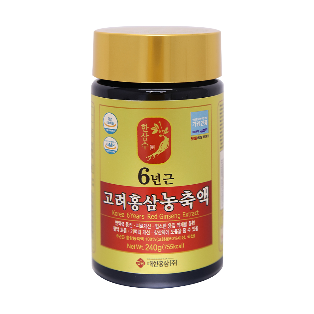 한삼수 6년근 고려홍삼 농축액 100% 480g (240g X 2ea) - 상세 이미지 3