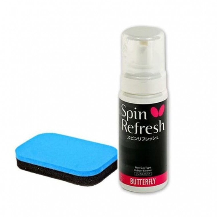 버터플라이 탁구 러버 클리너 스폰지 세트 탁구채 관리용품 리프레쉬 거품타입 150ml - 상품 이미지
