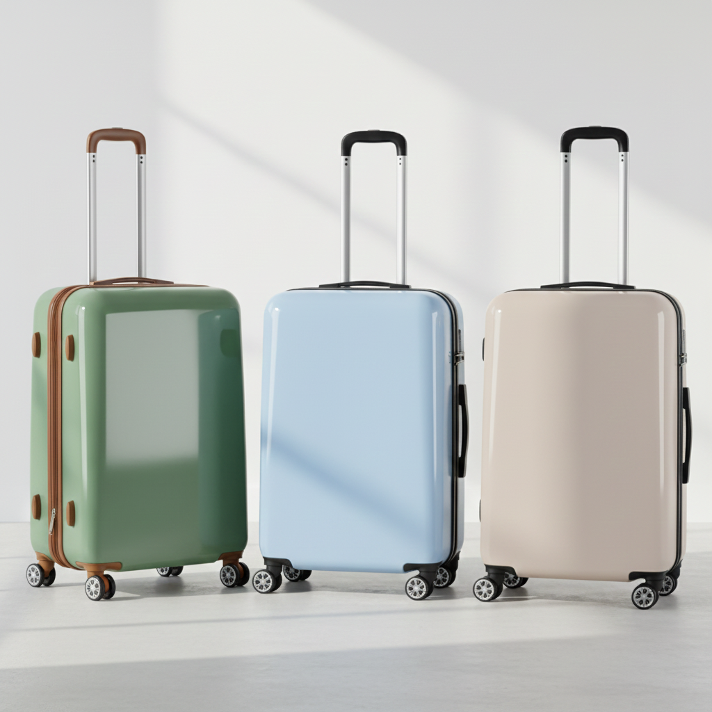 4중압축PC 확장형 캐리어 명품 승무원 기내용 미니 60cm(24인치), LINT GREEN - 상세 이미지 3