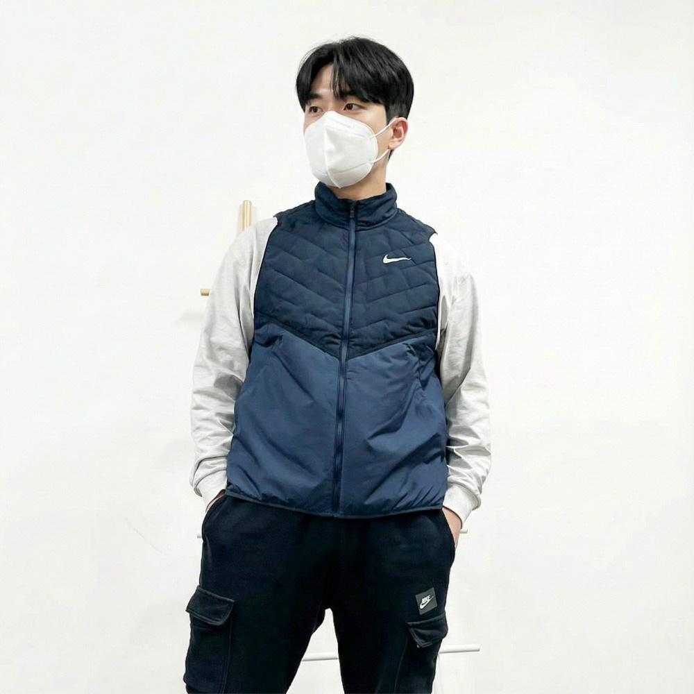 [오늘출발] 나이키 남자 경량 패딩조끼 써마핏 신세틱 러닝 베스트 DD5648-475, 2XL - 상세 이미지 5