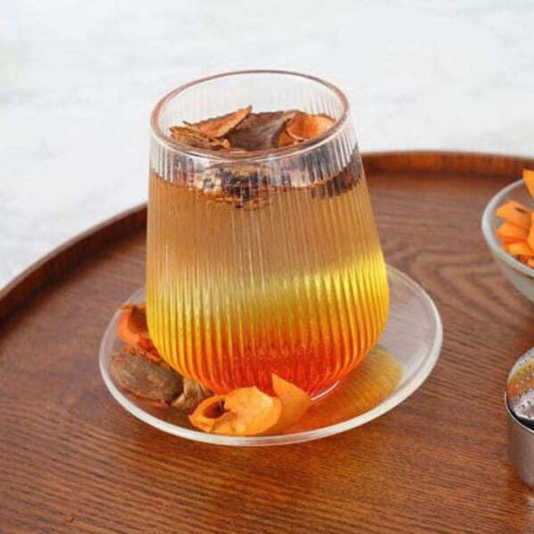 마카 유리컵 언더락잔 카페컵 물컵 술잔 420ml 4P - 상품 이미지