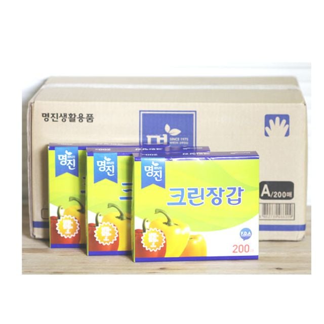 BOX 명진 위생장갑 A 200매 20개입 - 상품 이미지