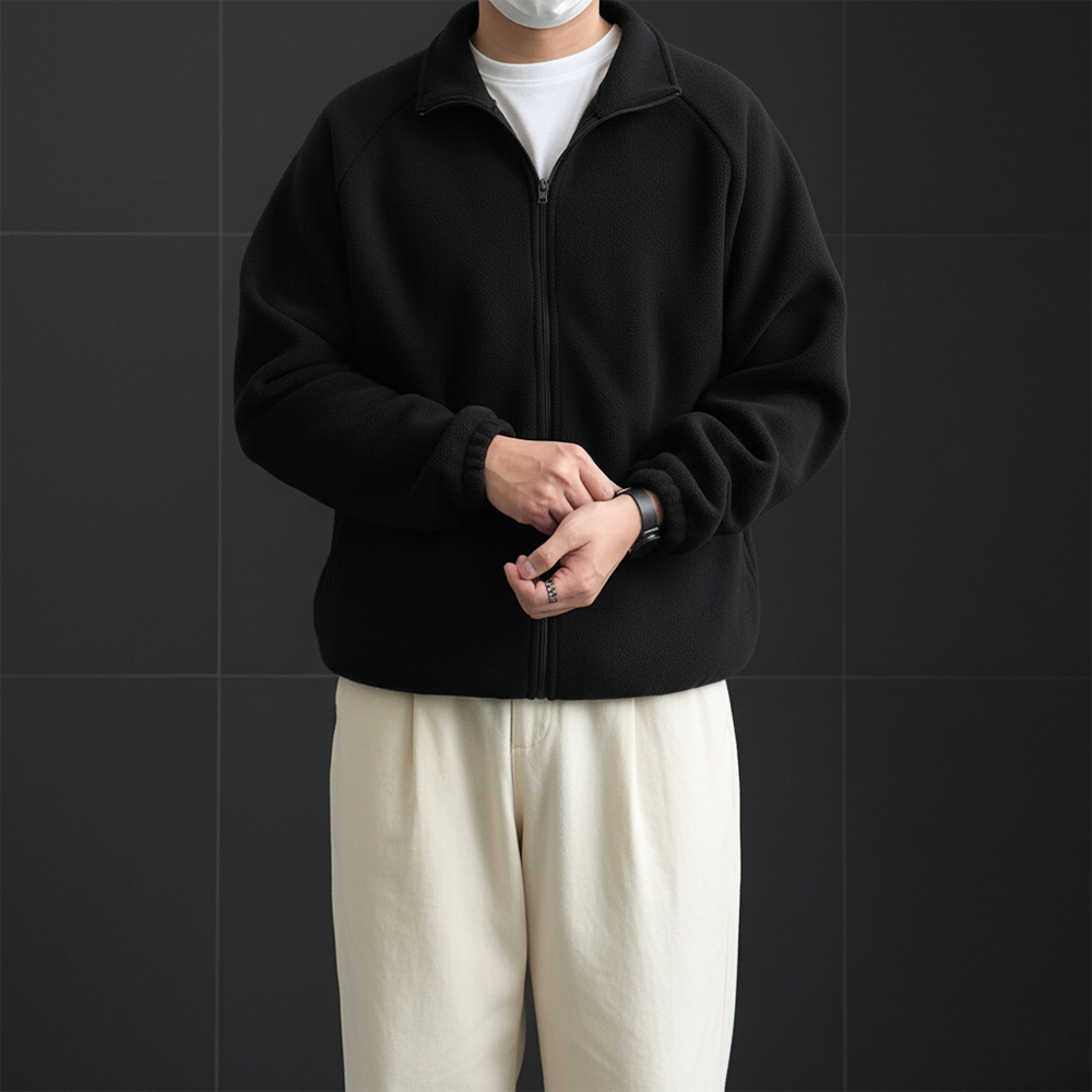 양털후리스 남성후리스집업 폴리스자켓 남자퍼자켓 - 상세 이미지 3