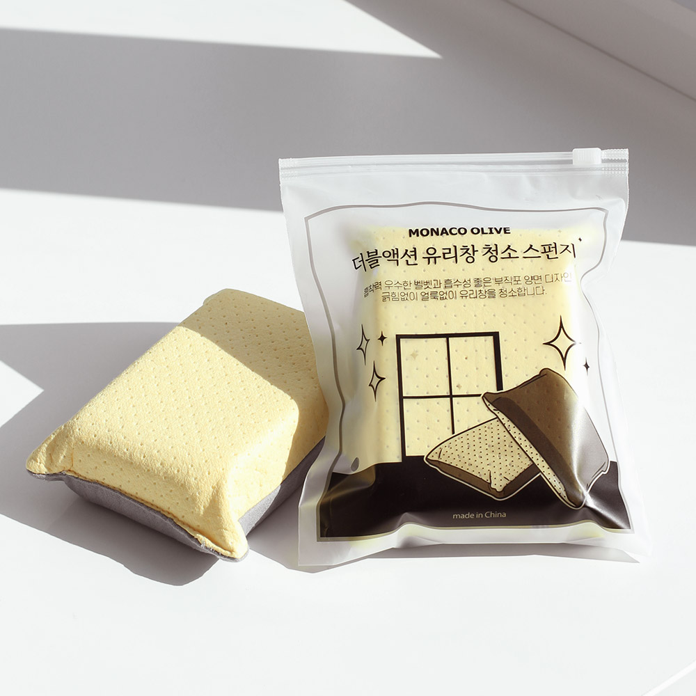 모나코올리브 더블 액션 유리창 청소 스펀지 - 상세 이미지 2