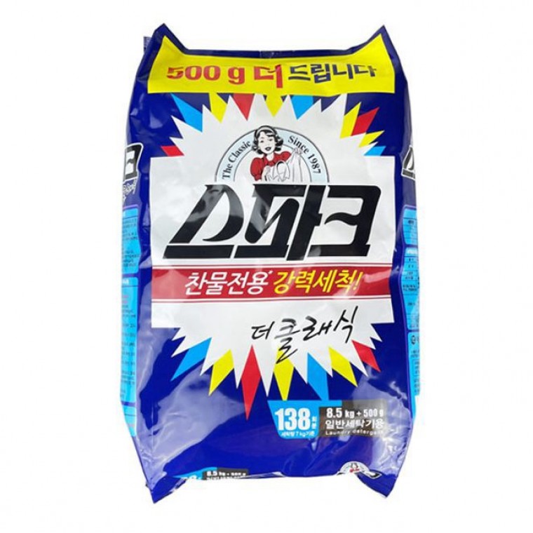 스파크 세탁 세제 세탁기 표백 빨래 가루형 9kg - 상품 이미지